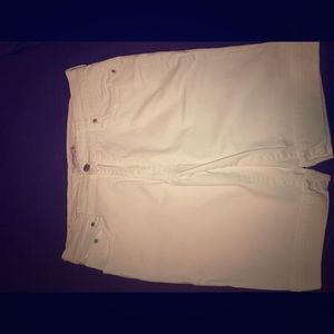 White Levi Shorts